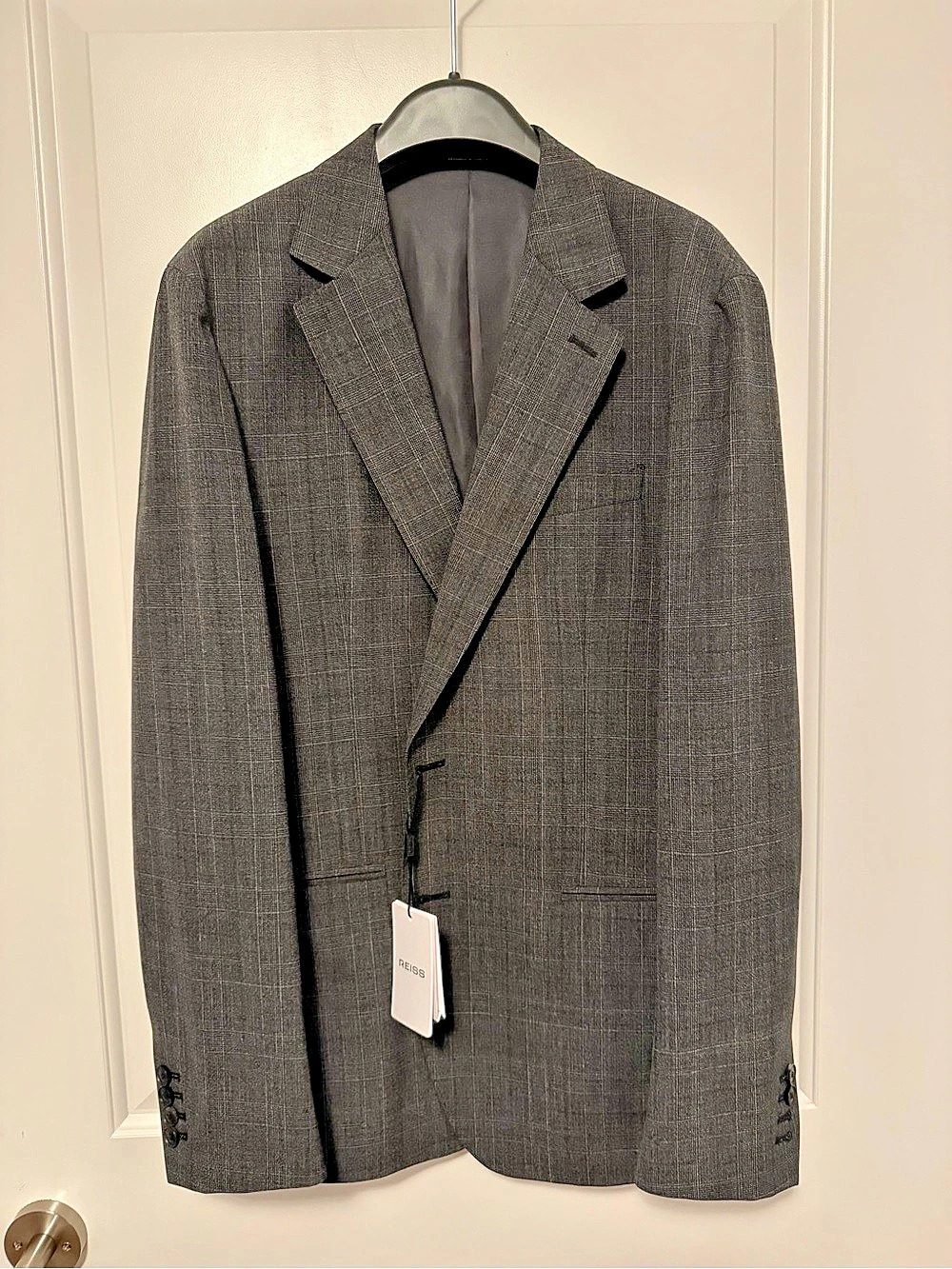 Reiss Men's Gray Checkered Blazer NWT - 42 R